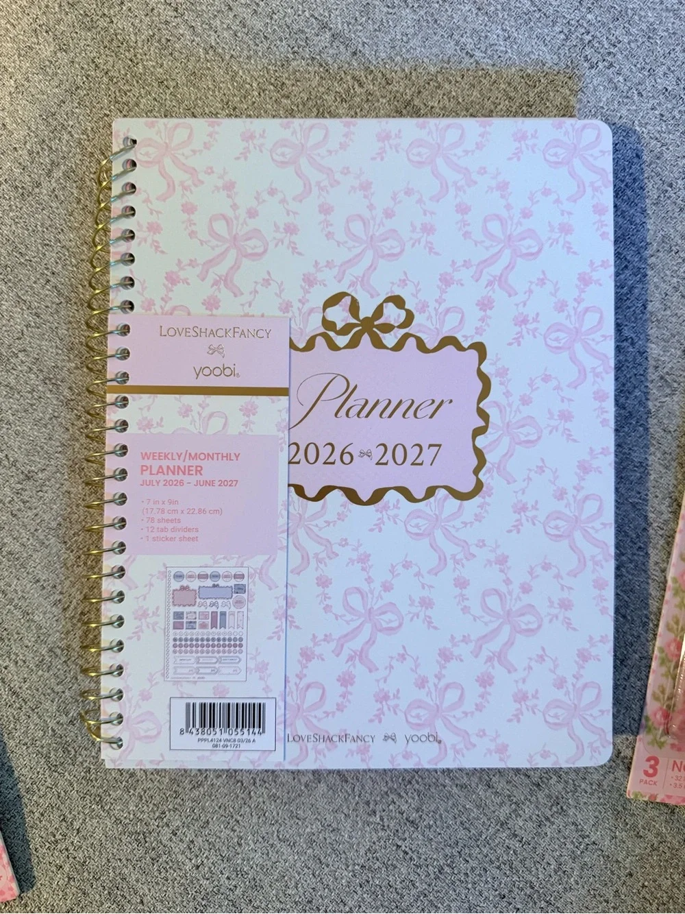 LoveShackFancy x Target Yoobi Planner, Mini Notebooks and Pen